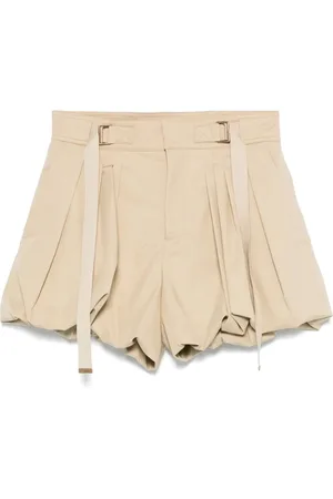 Chloé Mini Shorts A Palloncino In Gabardine Di Cotone