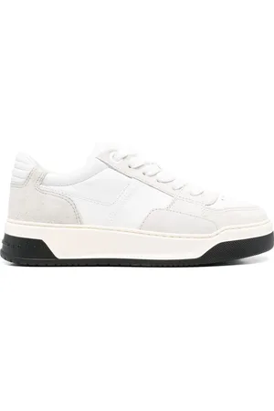 Hogan Sneakers Chamallow Bicolore In Camoscio E Nappa