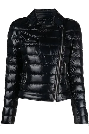 HERNO Piumino Stile Biker In Nylon Ultraleggero