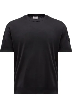 Moncler T-Shirt In Maglia Di Cotone E Seta