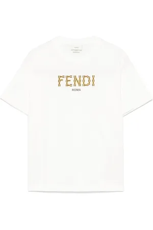 Fendi T-Shirt Con Stampa Logo
