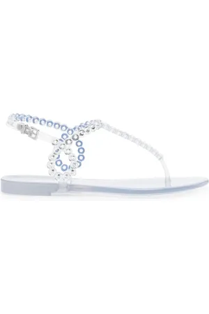 Aquazzura Sandali Almost Bare Crystal Jelly