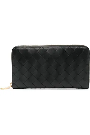 Bottega Veneta Portafoglio Intrecciato Grande Con Zip