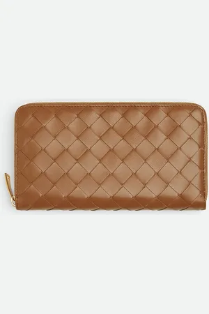 Bottega Veneta Portafoglio Intrecciato Grande Con Zip
