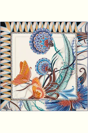 Salvatore Ferragamo Foulard In Seta Stampa Giadafly