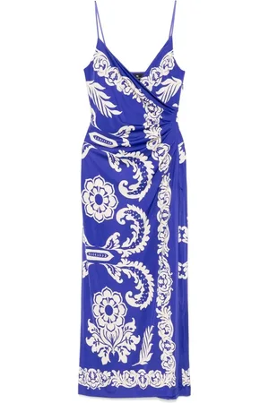 Etro Abito Lungo In Viscosa Stampa Paisley