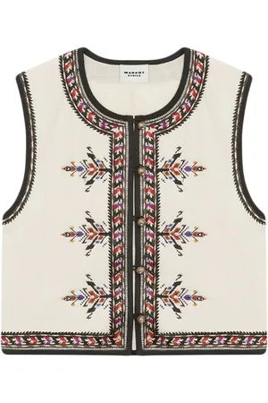 Marant Etoile Gilet Zeana Con Ricami