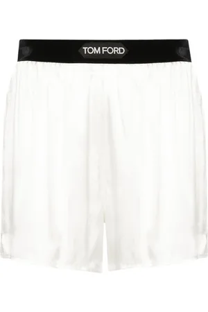 Tom Ford Shorts In Raso Di Seta Elasticizzato