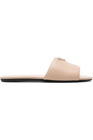 Prada Sandali Slides In Pelle