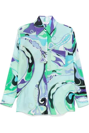 Puccini Camicia In Cotone Stampa Orchidee