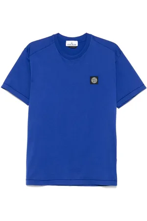 Stone Island T-Shirt In Jersey Di Cotone Slim Fit Con Patch Logo