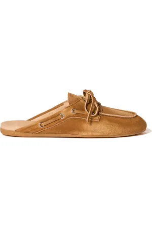 Miu Miu Sabot In Pelle Scamosciata Délavé