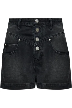 Isabel Marant Shorts Jovany In Denim A Vita Alta