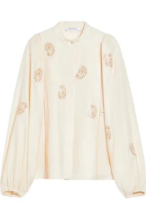 Max Mara Camicia In Raso Leggero Di Cotone