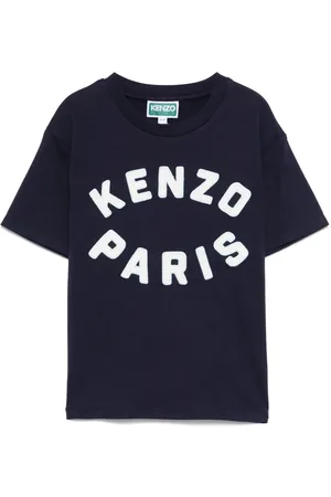 Kenzo T-Shirt Unisex In Cotone Con Logo Ricamato