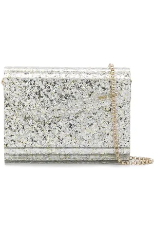Jimmy Choo Pochette In Tessuto Acrilico Con Glitter