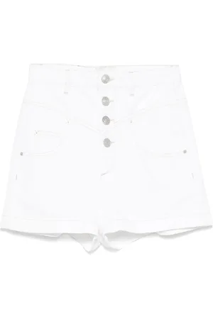 Isabel Marant Shorts Jovany In Denim A Vita Alta