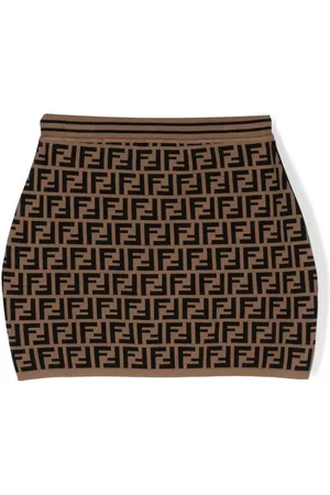 Fendi Gonna In Maglia Con Motivo Ff