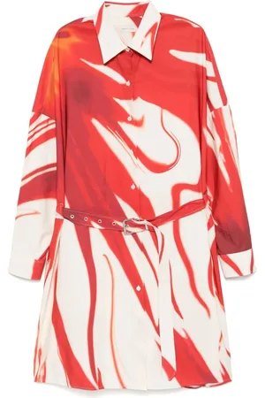 DRIES VAN NOTEN Abito-Camicia Dindi Con Cintura