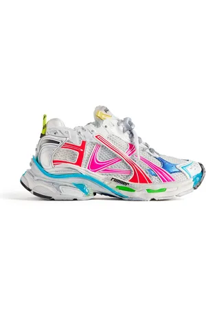 Balenciaga Sneakers Runner Effetto Consumato In Mesh E Nylon Multicolo