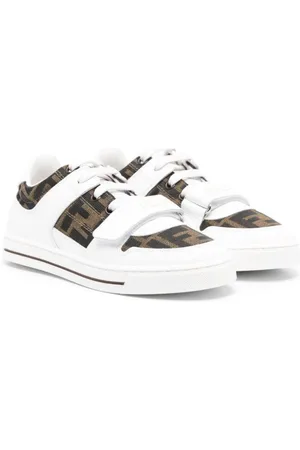 Fendi Sneakers In Pelle E Tessuto Jacquard Ff