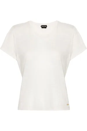 Tom Ford T-Shirt In Jersey Di Cotone Fiammato