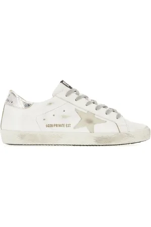 Golden Goose Sneakers Super-Star In Pelle Con Stella In Pelle Scamosci