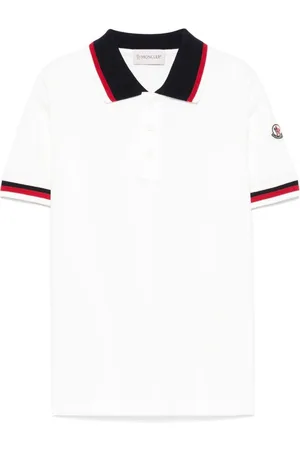 Moncler Polo Color Block In Cotone Piqué