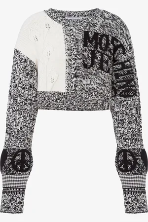 Moschino Cropped cotton and nylon pullover Urban