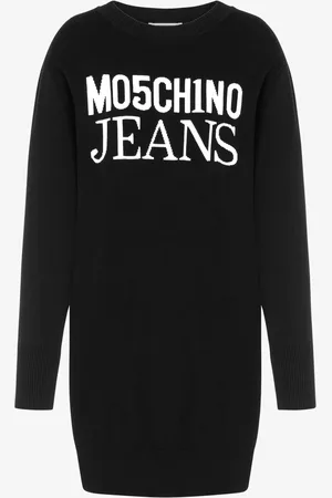 Moschino Jacquard Logo knitted dress