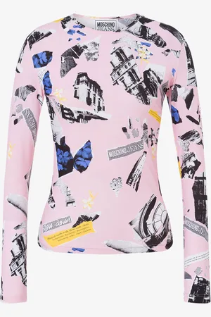 Moschino Lycra T-shirt Punk Print