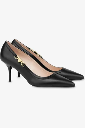 Moschino Calfskin pumps Love Chain Strap