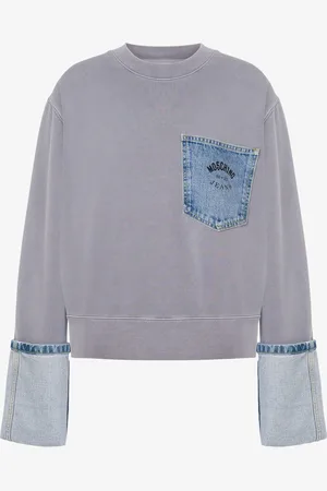 Moschino Cotton sweatshirt Denim Details