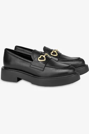 Moschino Calfskin college loafers New City Love