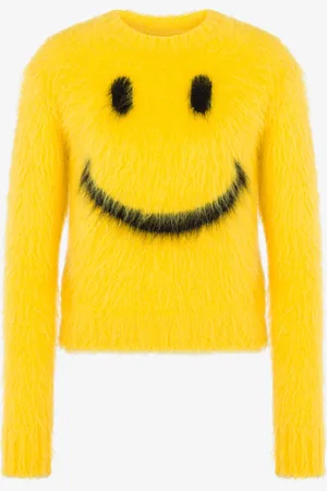 Moschino Pullover in brushed mohair Smiley