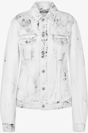 Moschino Cotton bull jacket Laurel Crown Patch