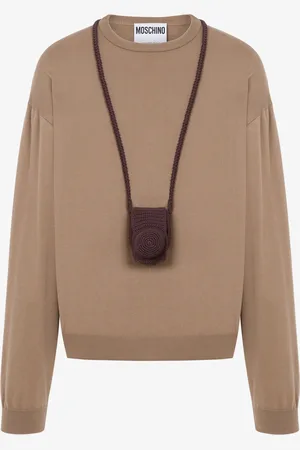 Moschino Cotton Pullover Camera Holder