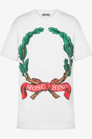 Moschino T-shirt in organic jersey Laurel Crown