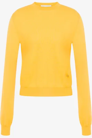 Moschino Wool and Silk Pullover Golden M