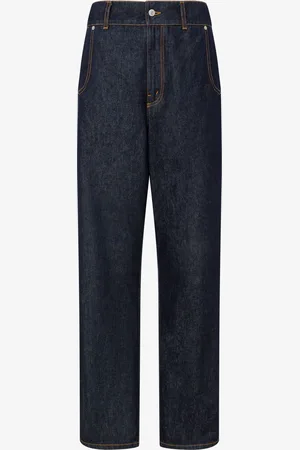 Moschino Blue denim pants Laurel Crown Patch