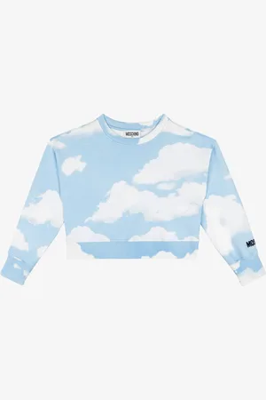 Moschino Allover Clouds cotton sweatshirt