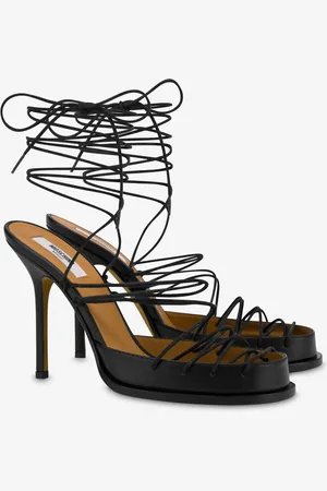 Moschino Laced High Calf Sandals