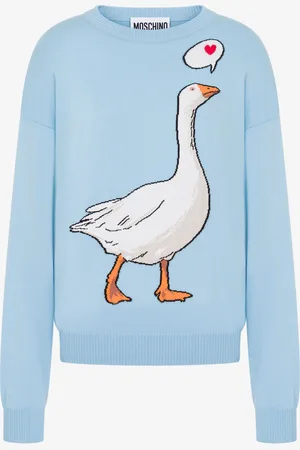 Moschino Cotton Pullover Goose