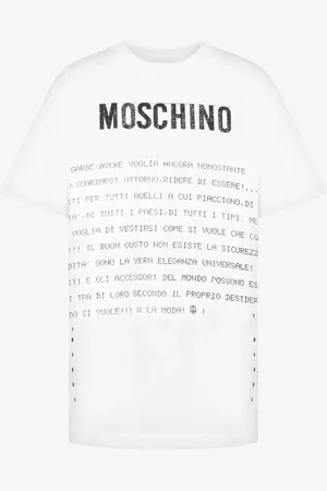 Moschino Organic Jersey T-shirt Archive Message