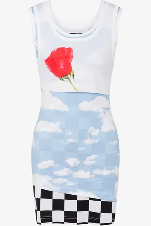 Moschino Lightweight jersey dress with print