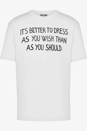 Moschino T-shirt Message Print