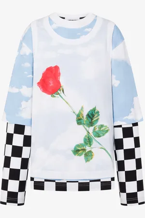 Moschino Lightweight jersey T-shirt with prints