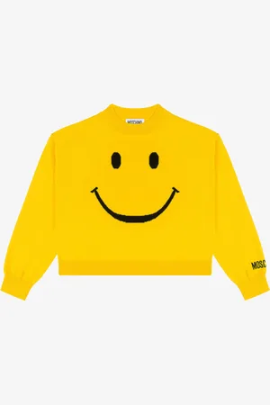 Moschino Smiley® Embroidery wool sweater