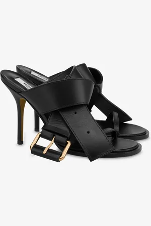 Moschino Belted Up Calf Sandals