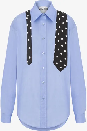 Moschino Cotton Muslin Shirt Tie